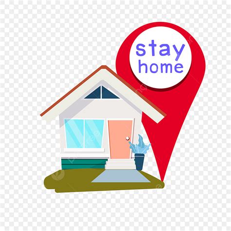 Stay At Home Clipart Transparent Background, Stay Home, Fighting ...