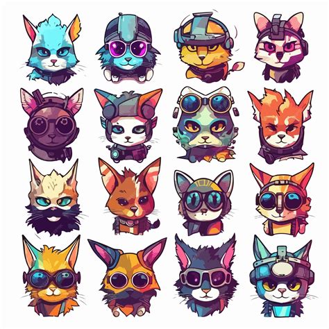 Premium Vector | Adorable cyberpunk cat vector