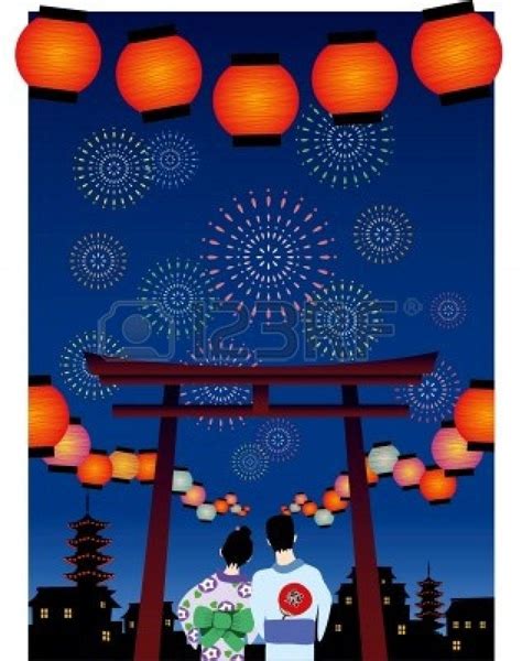 japanese summer festival vector graphic | Summer festival, Festival ...