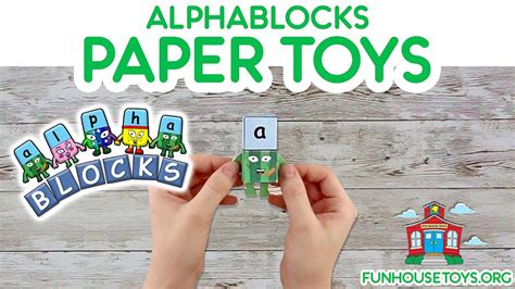 New Alphablocks Paper Toys for kids | Crafting Alphablocks Alphabets ...