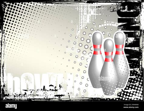 bowling poster background Stock Vector Image & Art - Alamy