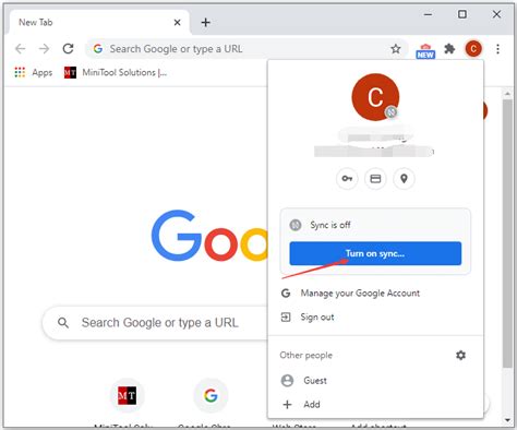 Chrome Sync: How to Turn On or Off Sync in Chrome - MiniTool