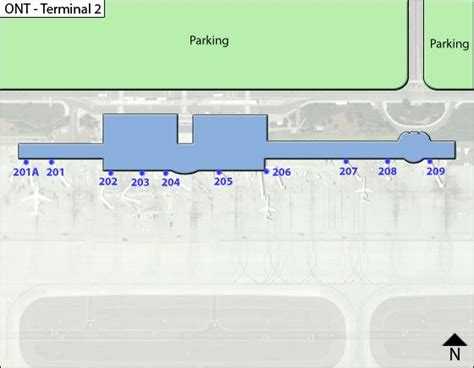 LA Ontario Airport ONT Terminal 2 Map