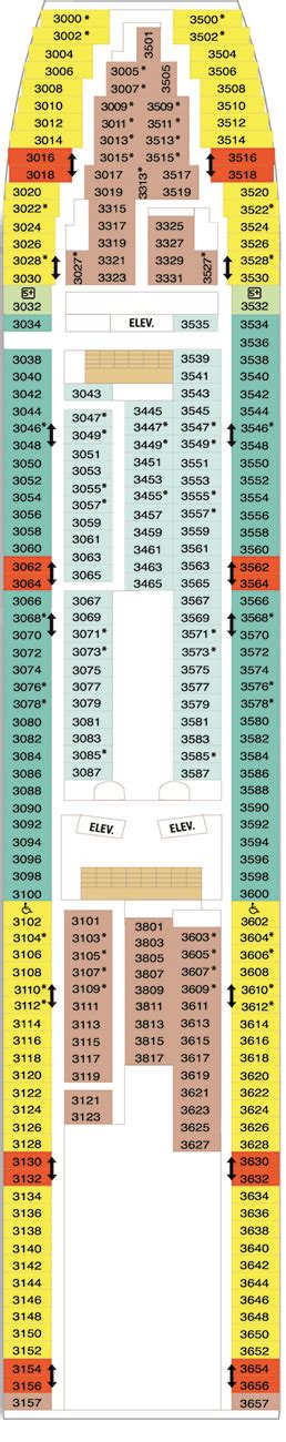 Rhapsody of the Seas Deck plan & cabin plan