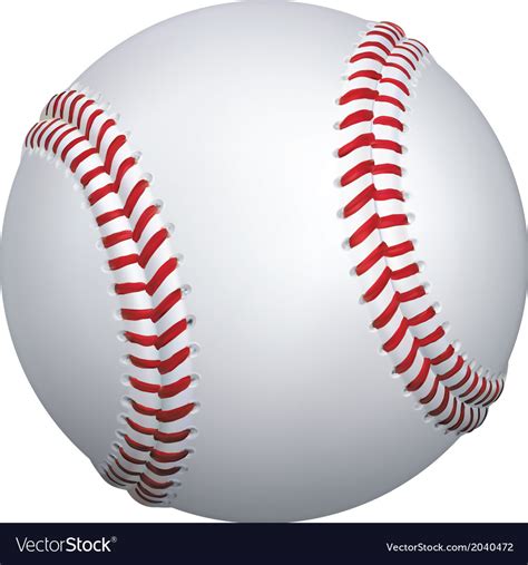 Baseball ball Royalty Free Vector Image - VectorStock