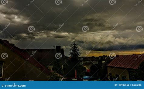 Thunder stock photo. Image of weather, skies, view, thunder - 119987660