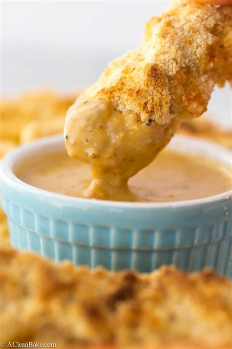 Grain-Free Baked Chicken Fingers with Sesame Orange Dipping Sauce