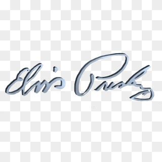 #elvispresley #signature #freetoedit - Calligraphy, HD Png Download ...