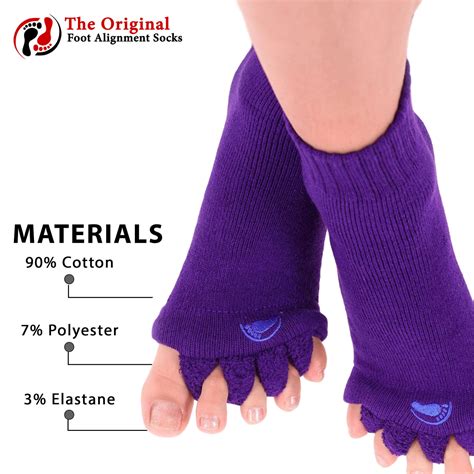 Relieve foot pain with Foot Alignment Socks in Purple. – My-Happy Feet - The Original Foot ...