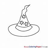 Magic Hat Coloring Pages sketch template