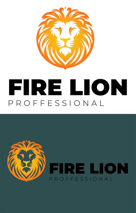 Creative Fire Lion Logo Template #371161 - TemplateMonster