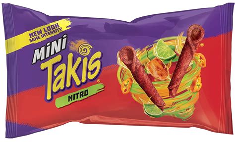 TAKIS Mini Fuego & Nitro Tortilla Chips - 25 Count Bag | Spicy Snack Treat