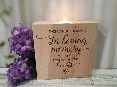 This Candle Burns in Loving Memory Wedding Memorial Candle - Etsy