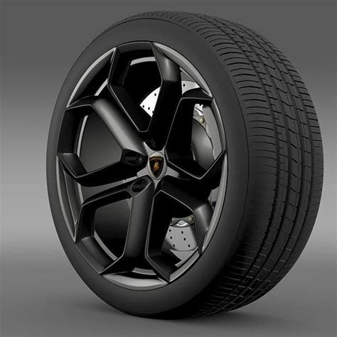 3D model Lamborghini Aventador wheel | CGTrader