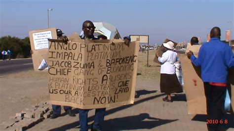 Bafokeng Land Buyers Association: Picketing around various Bafokeng villages