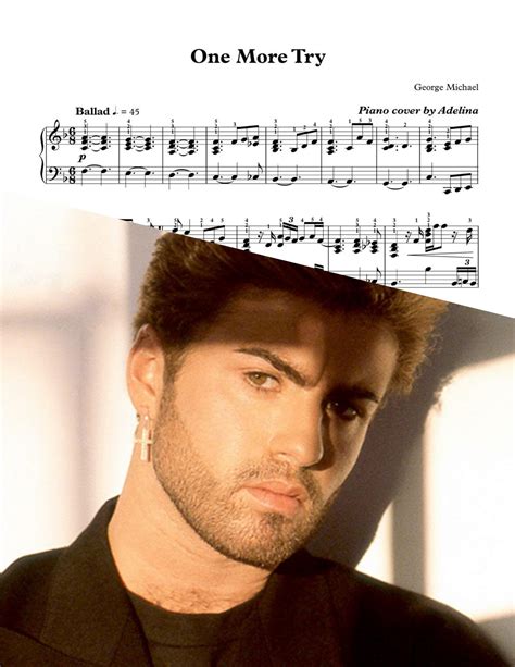 "One More Try" - George Michael - Piano Sheet Music