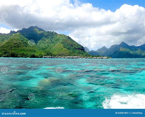 Moorea stock image. Image of nature, boat, paradise, blue - 64201841