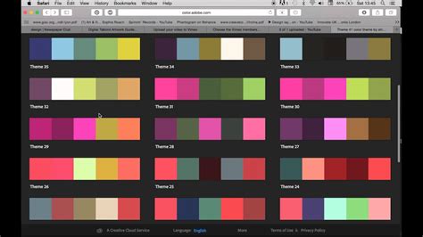 ADOBE kuler COLOUR Palette: Organised Chaos - YouTube