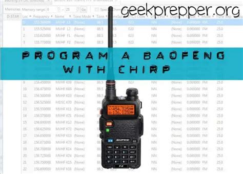 How Program a Baofeng UV-5R with CHIRP Software