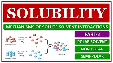 PPT - SOLUBILITY, PART-3, MECHANISMS OF SOLUTE SOLVENT INTERACTIONS, POLAR SOLVENT PowerPoint ...