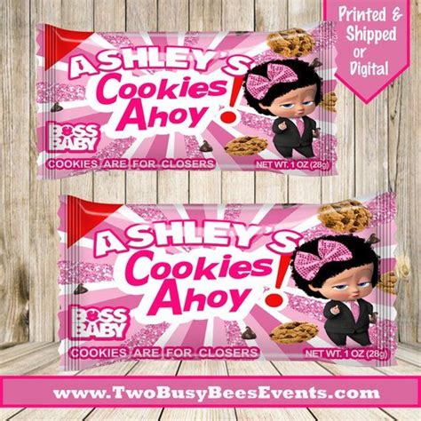 Boss Baby Party- Boss Baby Cookies- Boss Baby Birthday- Boss Baby Theme- Chips Ahoy Cookies-Baby ...