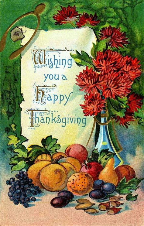 Pin by Familia Montenegro on Thanksgiving | Vintage thanksgiving cards, Thanksgiving clip art ...