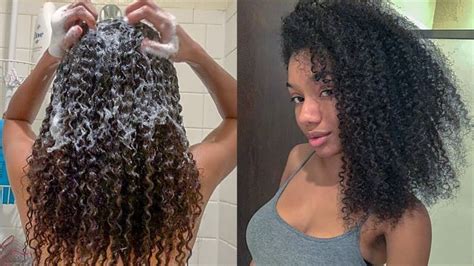 Curly Hair Wash Day Routine | Detailed Wash N Go *Updated* | Curly hair ...