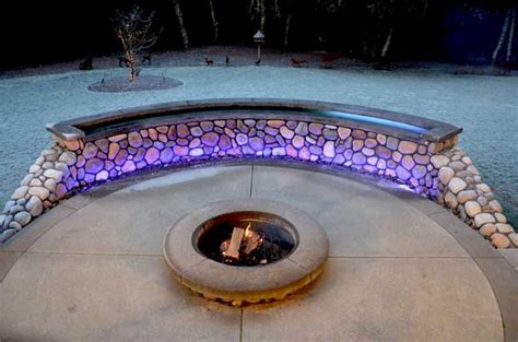 Custom Water Feature and Fire Pit in Roseburg Oregon by Mike Perine ...