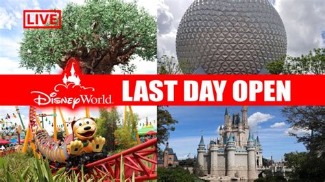 LIVE: Walt Disney World Is Closing - Inside Look At The Parks - Disney ...