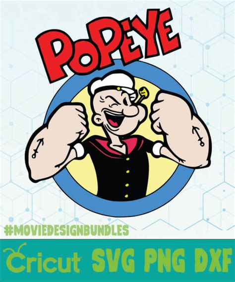 POPEYE LOGO TV SHOW 7 SVG, PNG, DXF - Movie Design Bundles