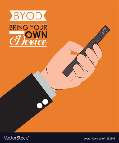 Byod design Royalty Free Vector Image - VectorStock