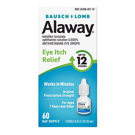 Bausch & Lomb Alaway Eye Itch Relief Drops - Shop Eye Drops ...