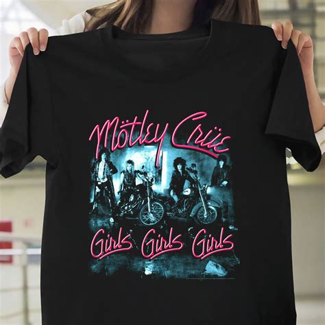 Motley Crue Girls Girls Girls T Shirt Album Cover Rock Band | Etsy