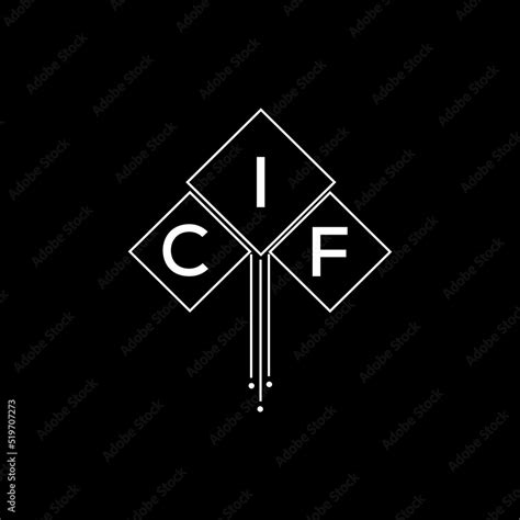 CIF letter logo design with white background in illustrator, CIF vector logo modern alphabet ...