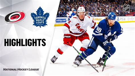 NHL Highlights | Hurricanes @ Maple Leafs - YouTube