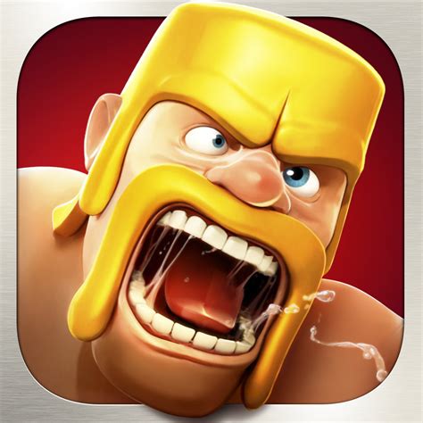 Clash of Clans barbarian icon logo, used for clock face template