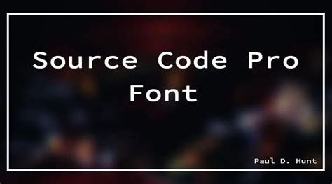 Source Code Pro Font | Free Fonts Vault