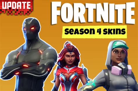 Fortnite Season 4 SKINS: Battle Pass Tier 1 to 100 skins revealed for Battle Royale - Daily Star