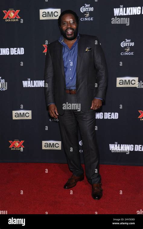 Chad Coleman attending "The Walking Dead" Season 5 Premiere at the AMC ...