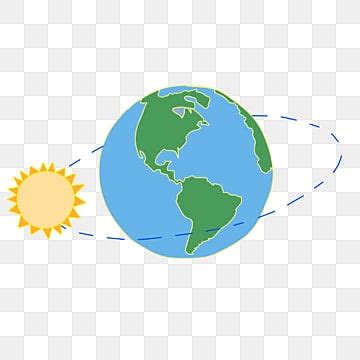 Earth Rotatation Clipart Vector, Sun Earth Rotation, Sun, Earth, Spin ...