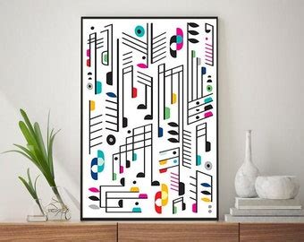 Music Notes Wall Art - Etsy