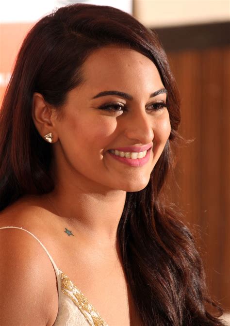 Sonakshi Sinha Looking Glamourous in White Dress