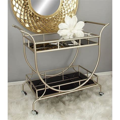 Mercer41 Paignt Bar Cart & Reviews | Wayfair | Gold bar cart, Bar cart decor, Bar cart