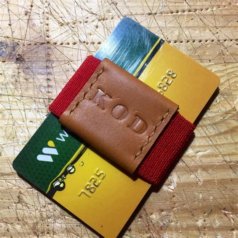 Elastic wallet Money band Gift for him Personalized leather | Etsy