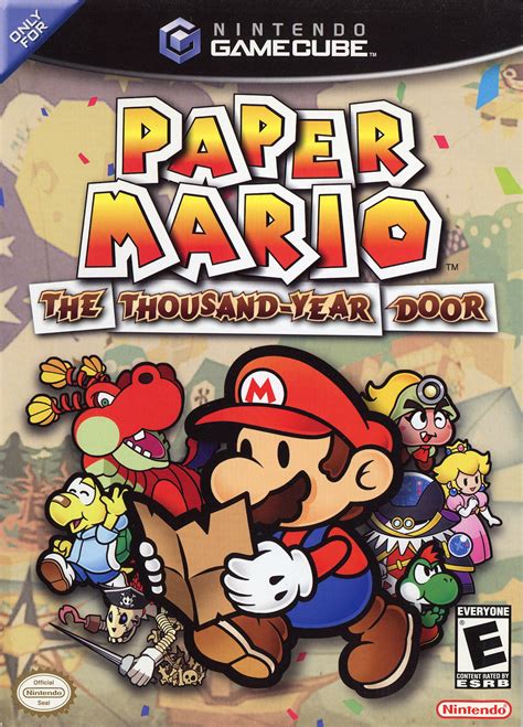 Paper Mario: The Thousand-Year Door - Gamecube Box | Gamecube games, Paper mario, Mario games