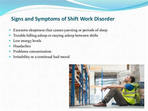 Shift work sleep disorder