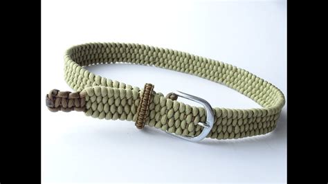 How to Make a Paracord Belt/Cobra Weave Belt Loop-Easy Single Strand Weaving Technique-DIY-CBYS ...