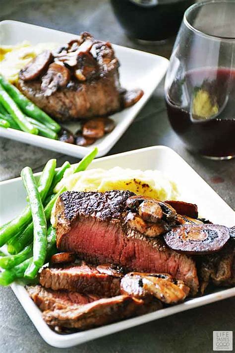 Pan Seared Sirloin Steak Dinner for Two | Life Tastes Good