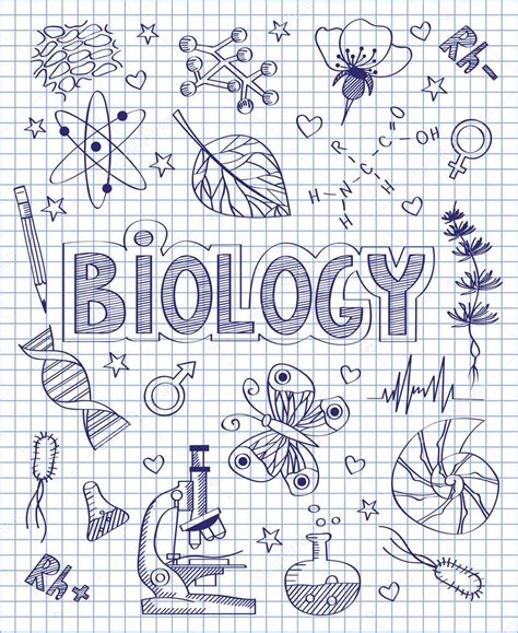 Biologia Dibujos Para Colorear Divisoria De Biologia Portadas De ...