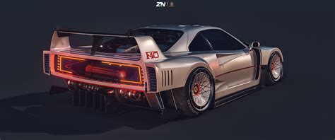 Ferrari F40 - custom kit on Behance